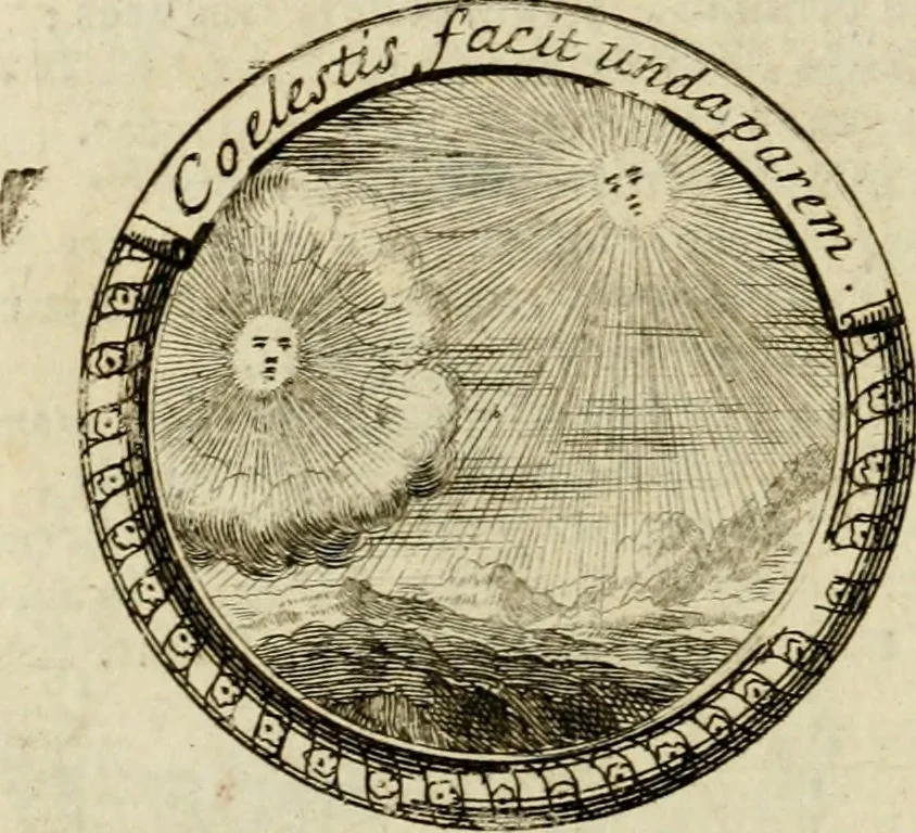 An illustration from Caroli Ruaei e Societate Jesu Carminum libri quatuor, 1688, leaf 175