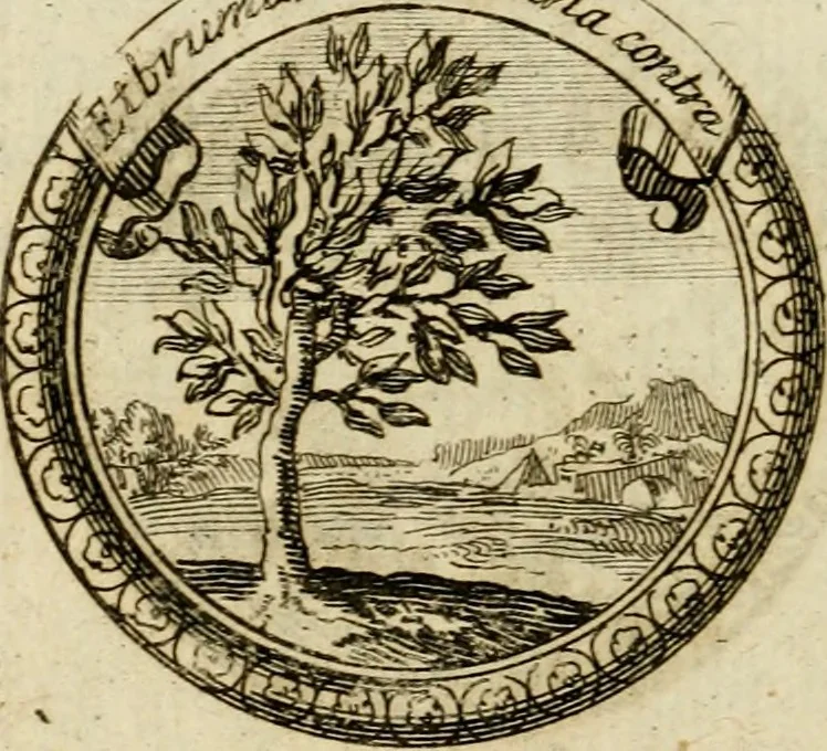 An illustration from Caroli Ruaei e Societate Jesu Carminum libri quatuor, 1688, leaf 181