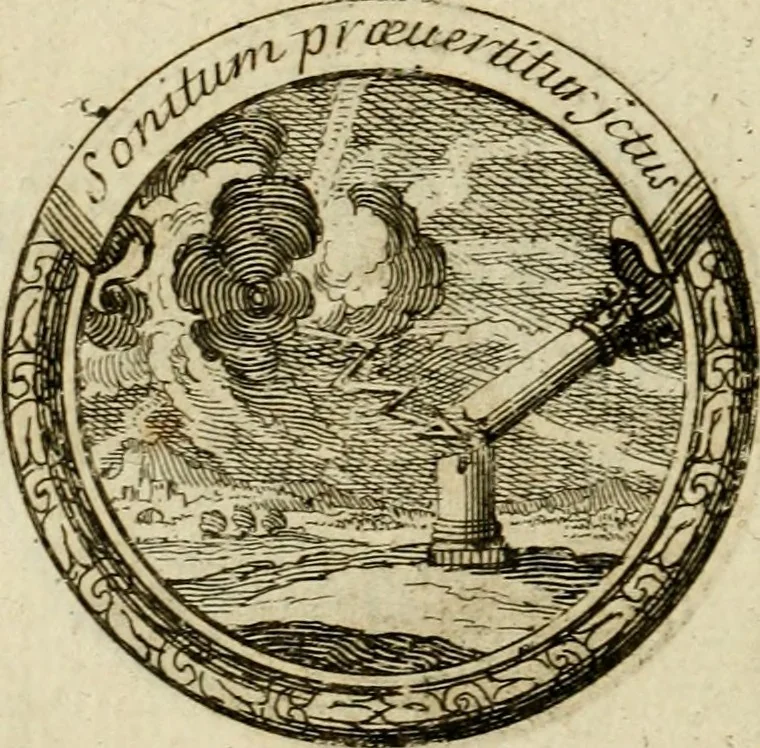An illustration from Caroli Ruaei e Societate Jesu Carminum libri quatuor, 1688, leaf 185
