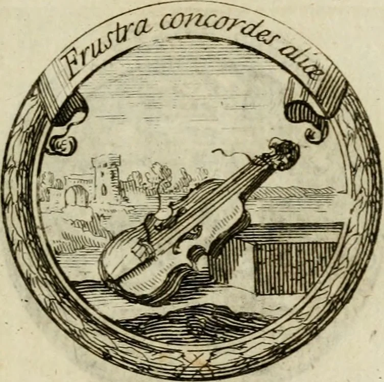 An illustration from Caroli Ruaei e Societate Jesu Carminum libri quatuor, 1688, leaf 190