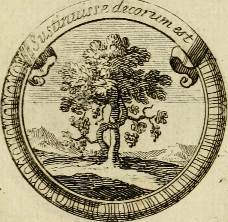 An illustration from Caroli Ruaei e Societate Jesu Carminum libri quatuor, 1688, leaf 193