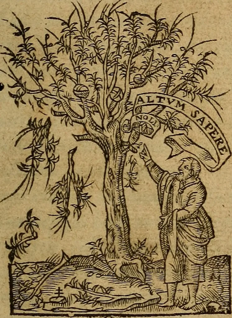 An illustration from Caroli Stephani, De nutrimentis, ad Baillyum, libri tres, 1550, leaf 6