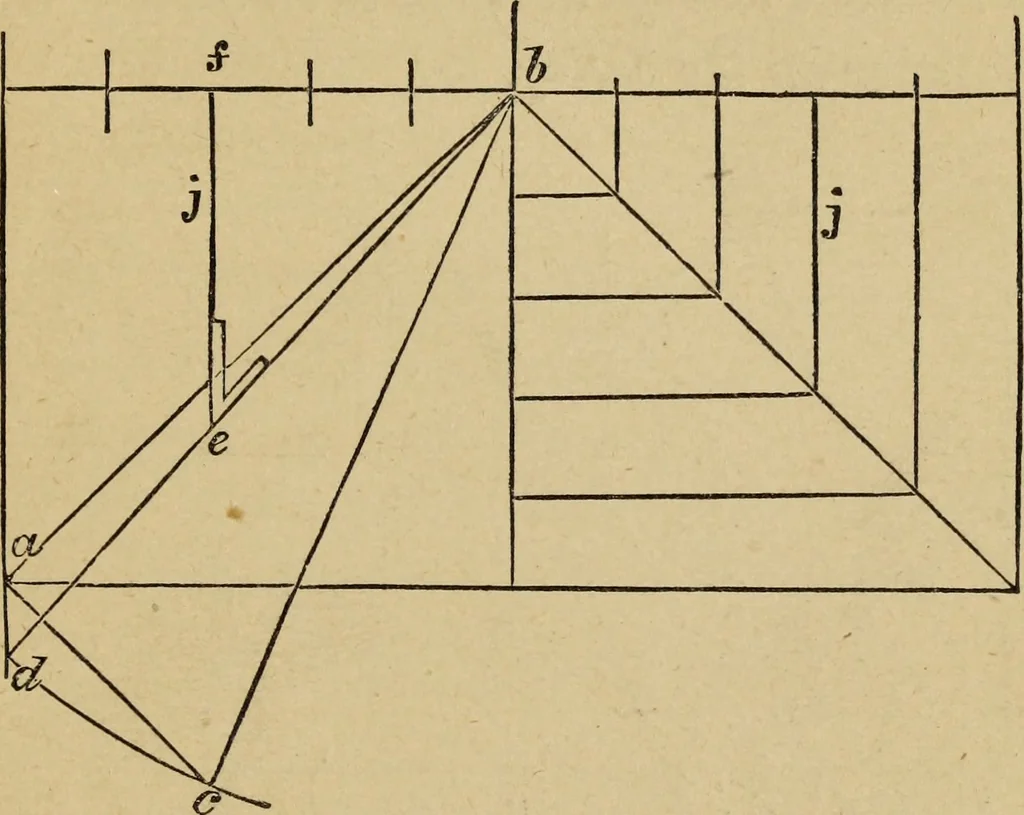 An illustration from The carpenter's and joiner's hand-book : containing a complete treatise on framing hip and valley roofs ..., 1888, leaf 18
