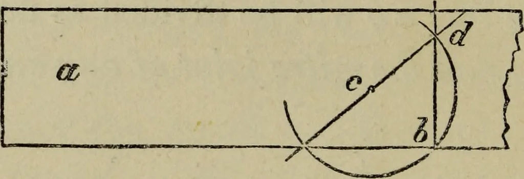 An illustration from The carpenter's and joiner's hand-book : containing a complete treatise on framing hip and valley roofs ..., 1888, leaf 29