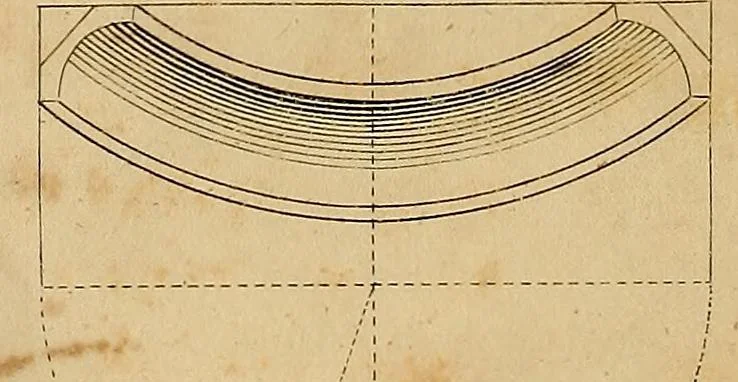 An illustration from The carpenter's new guide: being a complete book of lines for carpentry and joinery. Treating fully on practical geometry, soffits, brick and plaster groins ... with a great variety of designs for roofs, trussed girders ... with many other things entirely new: the whole founded on true geometrical principles; the theory and practice well explained and fully exemplified on eighty-four copper-plates; including some observations and calculations on the strength of timber, 1830, leaf 281