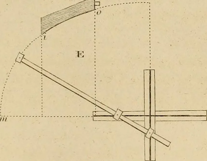 An illustration from The carpenter's new guide: being a complete book of lines for carpentry and joinery, 1848, leaf 112