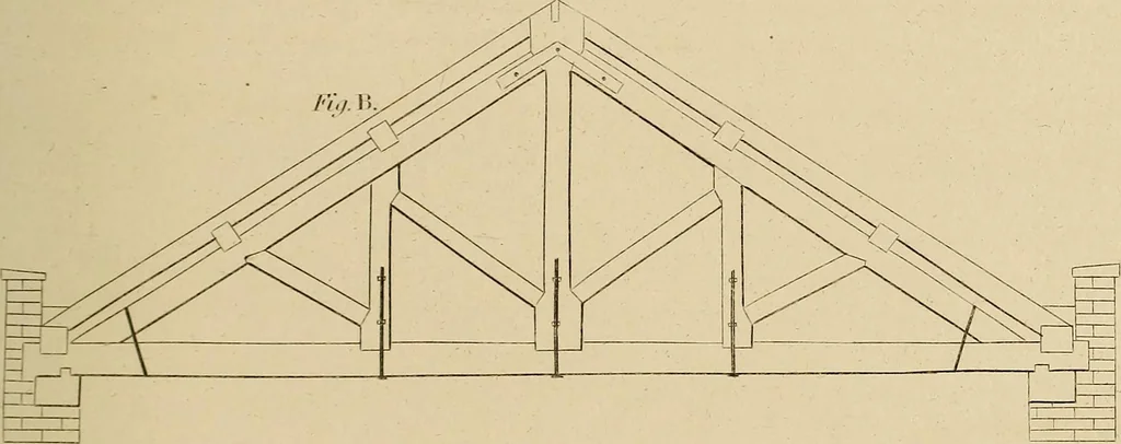 An illustration from The carpenter's new guide: being a complete book of lines for carpentry and joinery, 1848, leaf 152