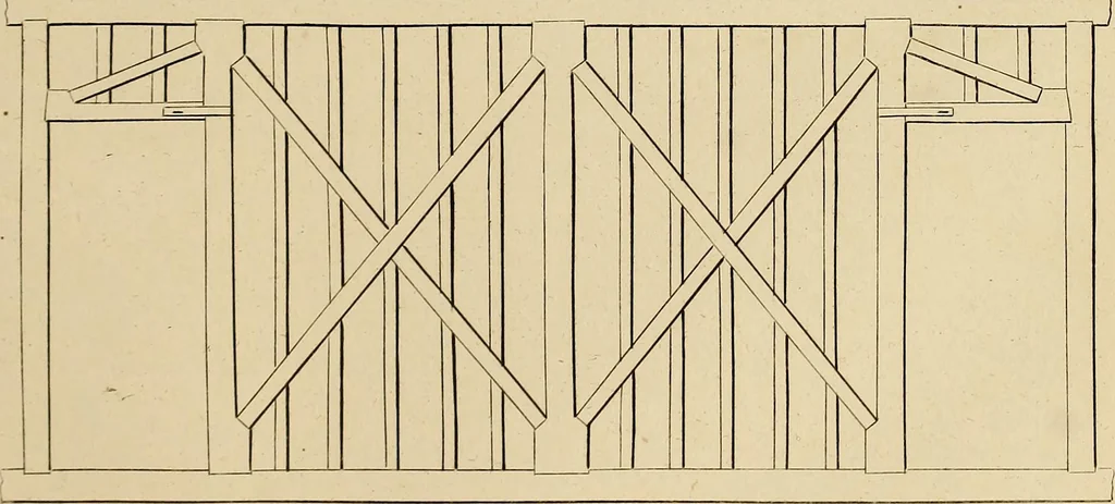 An illustration from The carpenter's new guide: being a complete book of lines for carpentry and joinery, 1848, leaf 158