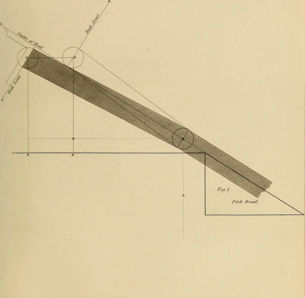 An illustration from The carpenter's new guide: being a complete book of lines for carpentry and joinery, 1848, leaf 194