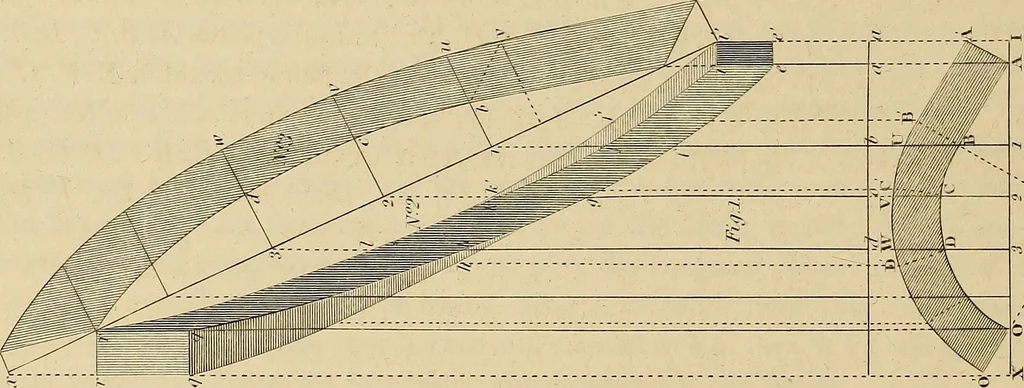 An illustration from The carpenter's new guide: being a complete book of lines for carpentry and joinery, 1848, leaf 235