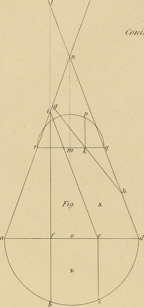 An illustration from The carpenter's new guide: being a complete book of lines for carpentry and joinery, 1848, leaf 35