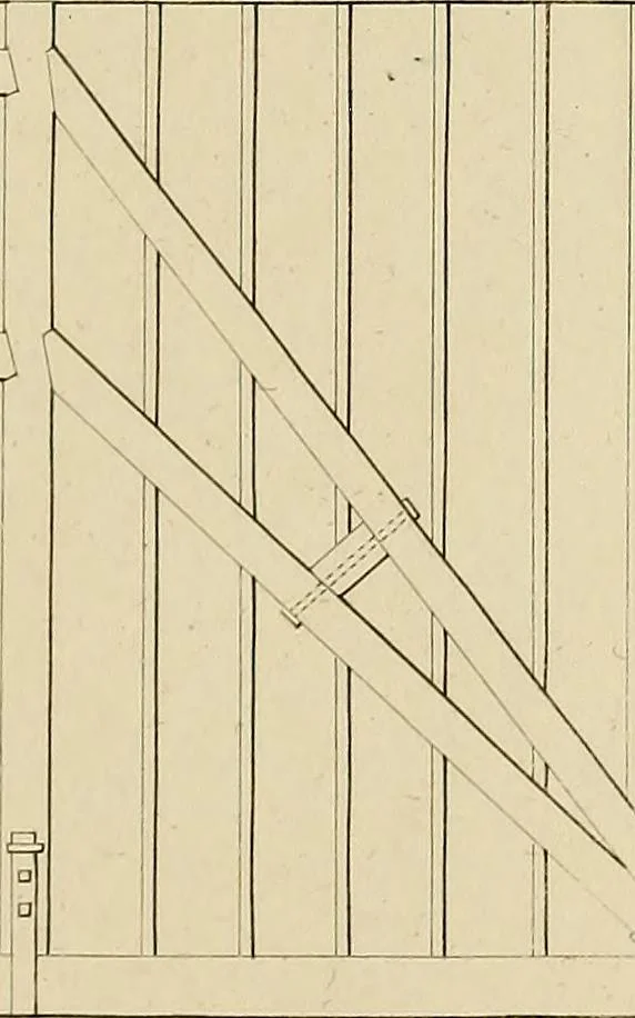 An illustration from The carpenter's new guide; a complete book of lines for carpentry and joinery, treating fully on practical geometry, soffits, groins, niches, roofs, and domes, and containing a great variety of original designs. Also a full exemplification of the theory and practice of stair building, cornices, mouldings, and dressings of every description. Including also some observations and calculations on the strength of timber, 1854, leaf 132