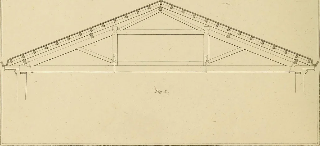 An illustration from The carpenter's new guide; a complete book of lines for carpentry and joinery, treating fully on practical geometry, soffits, groins, niches, roofs, and domes, and containing a great variety of original designs. Also a full exemplification of the theory and practice of stair building, cornices, mouldings, and dressings of every description. Including also some observations and calculations on the strength of timber, 1854, leaf 141