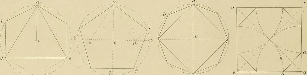 An illustration from The carpenter's new guide; a complete book of lines for carpentry and joinery, treating fully on practical geometry, soffits, groins, niches, roofs, and domes, and containing a great variety of original designs. Also a full exemplification of the theory and practice of stair building, cornices, mouldings, and dressings of every description. Including also some observations and calculations on the strength of timber, 1854, leaf 25