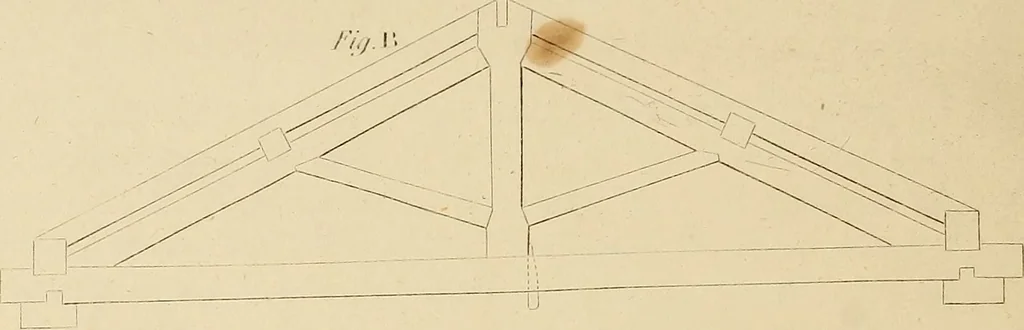 An illustration from The carpenter's new guide: being a complete book of lines for carpentry and joinery, 1850, leaf 149
