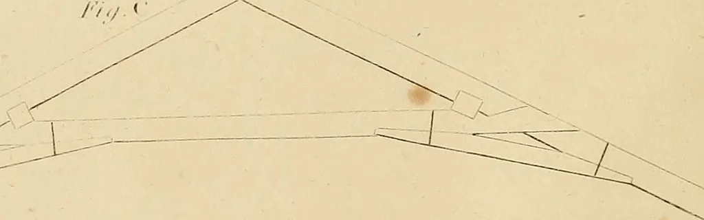 An illustration from The carpenter's new guide: being a complete book of lines for carpentry and joinery, 1850, leaf 149
