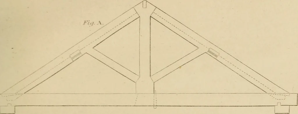 An illustration from The carpenter's new guide: being a complete book of lines for carpentry and joinery, 1850, leaf 152