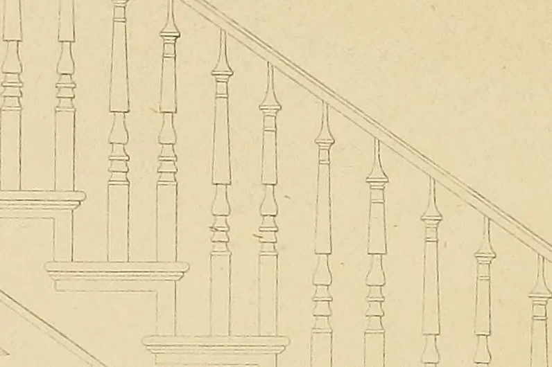 An illustration from The carpenter's new guide: being a complete book of lines for carpentry and joinery, 1850, leaf 179