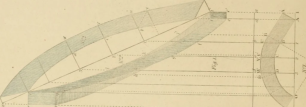 An illustration from The carpenter's new guide: being a complete book of lines for carpentry and joinery, 1850, leaf 237