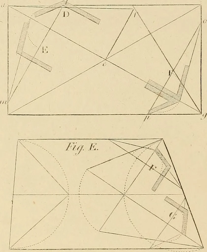 An illustration from The carpenter's new guide: being a complete book of lines for carpentry and joinery, 1850, leaf 271