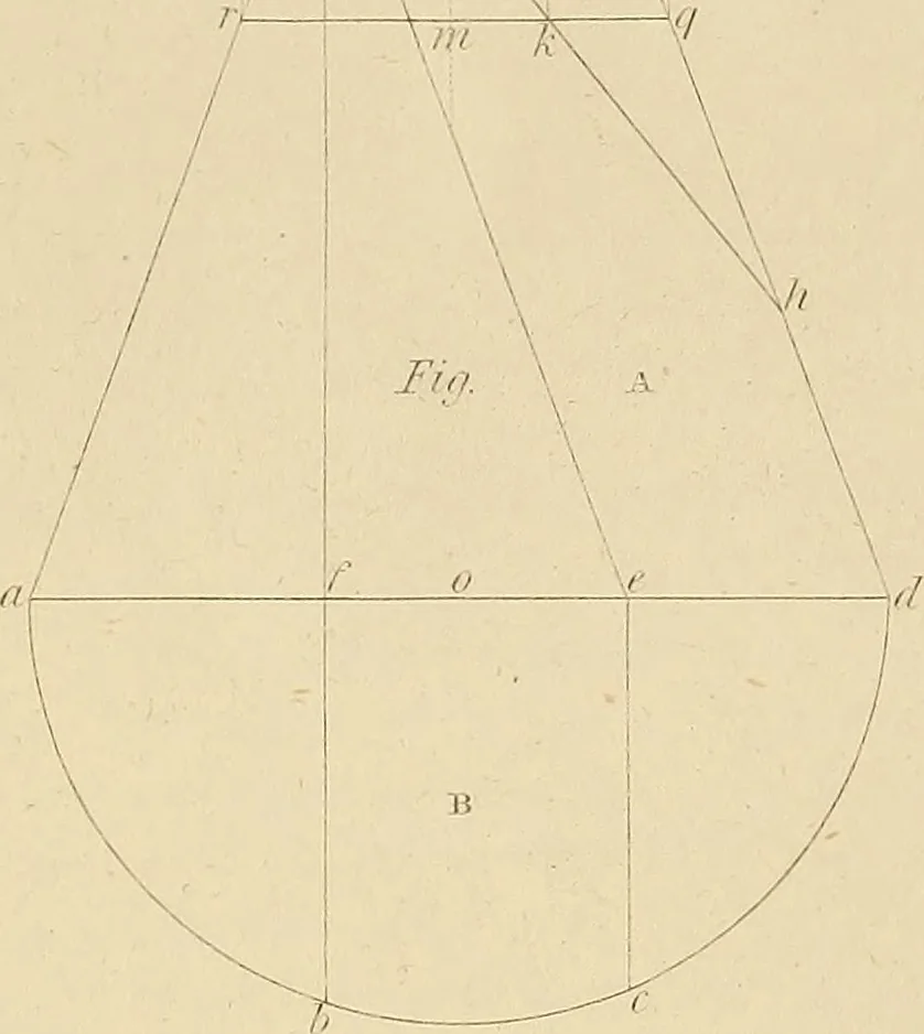 An illustration from The carpenter's new guide: being a complete book of lines for carpentry and joinery, 1850, leaf 35