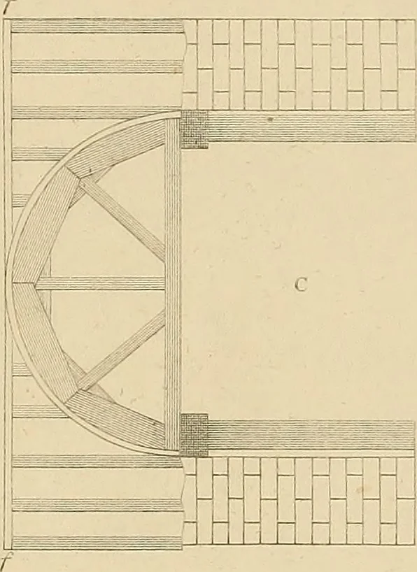 An illustration from The carpenter's new guide: being a complete book of lines for carpentry and joinery, 1850, leaf 67