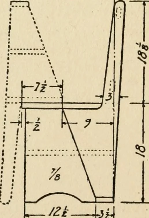 An illustration from Carpentry for beginners;, 1917, leaf 119