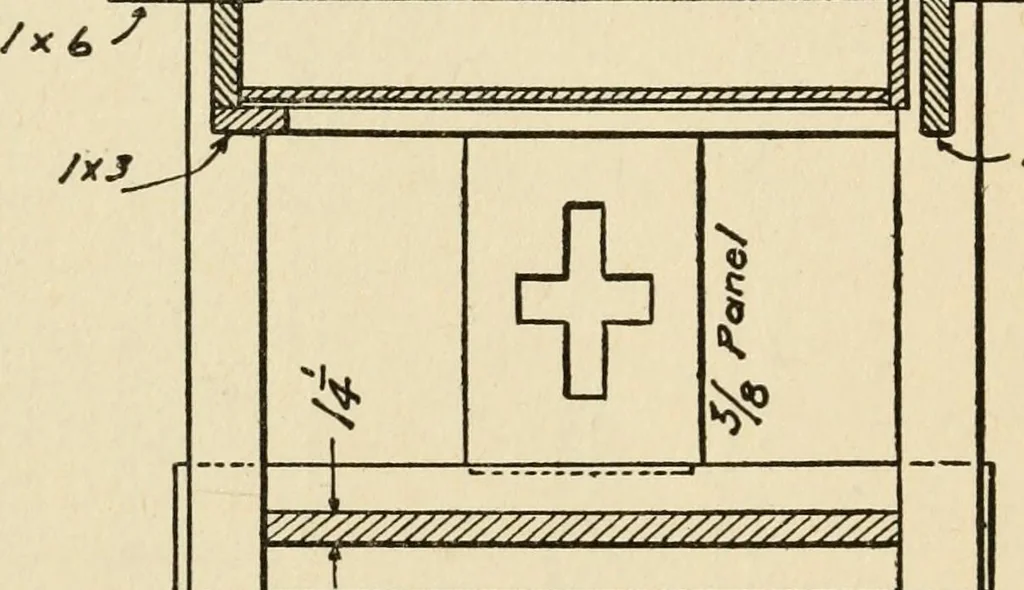 An illustration from Carpentry for beginners;, 1917, leaf 135