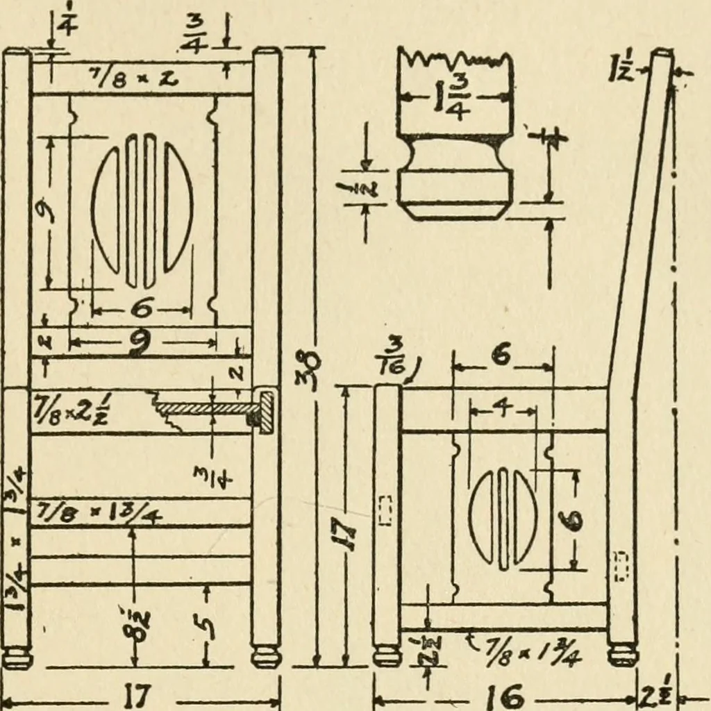 An illustration from Carpentry for beginners;, 1917, leaf 172
