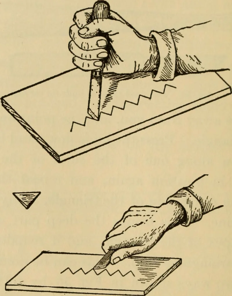 An illustration from Carpentry and woodwork, 1911, leaf 119