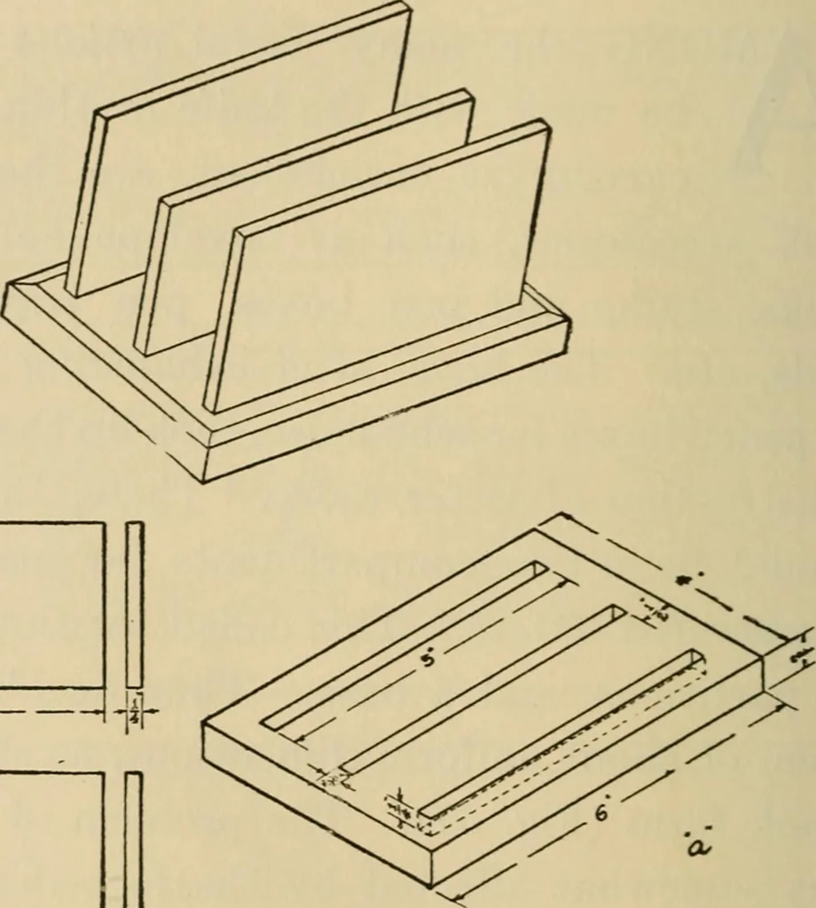 An illustration from Carpentry and woodwork, 1911, leaf 129