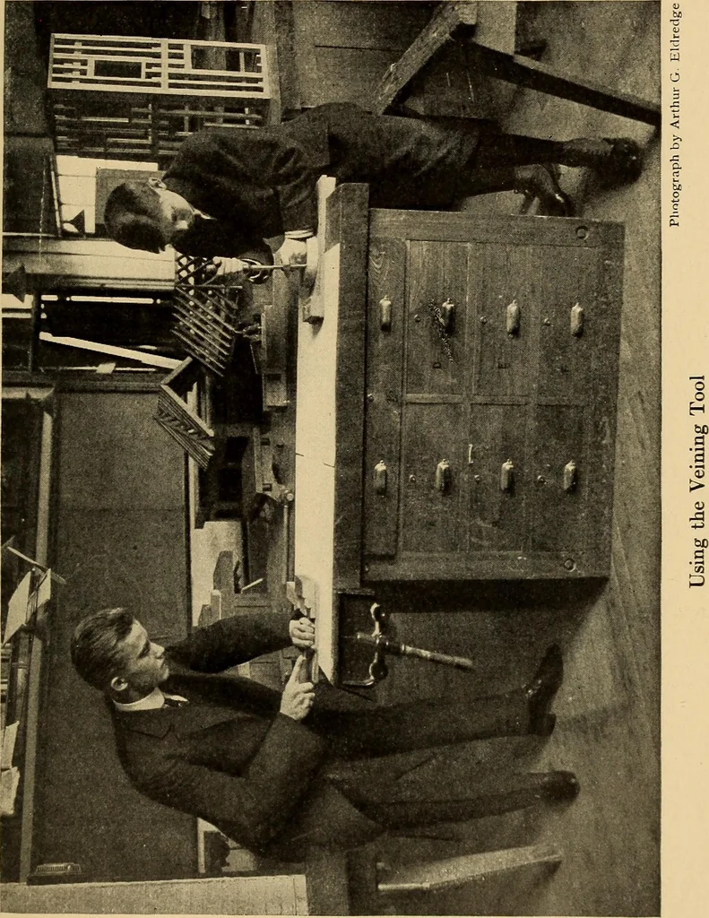 An illustration from Carpentry and woodwork, 1911, leaf 138