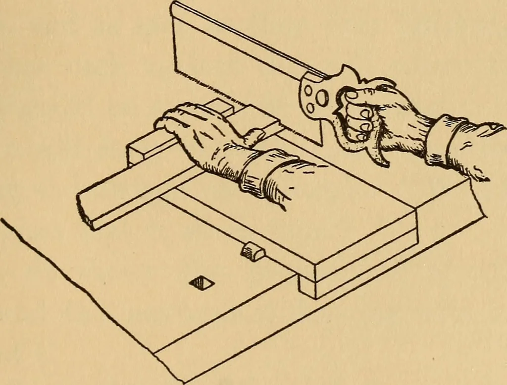 An illustration from Carpentry and woodwork, 1911, leaf 162