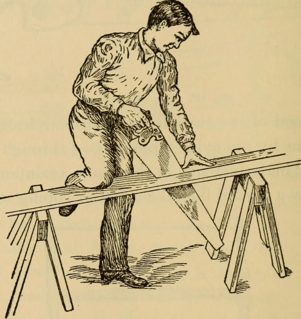 An illustration from Carpentry and woodwork, 1911, leaf 199