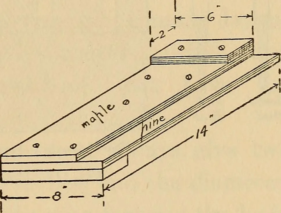 An illustration from Carpentry and woodwork, 1911, leaf 216