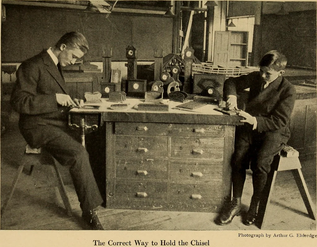 An illustration from Carpentry and woodwork, 1911, leaf 236