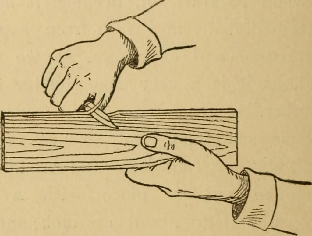 An illustration from Carpentry and woodwork, 1911, leaf 25