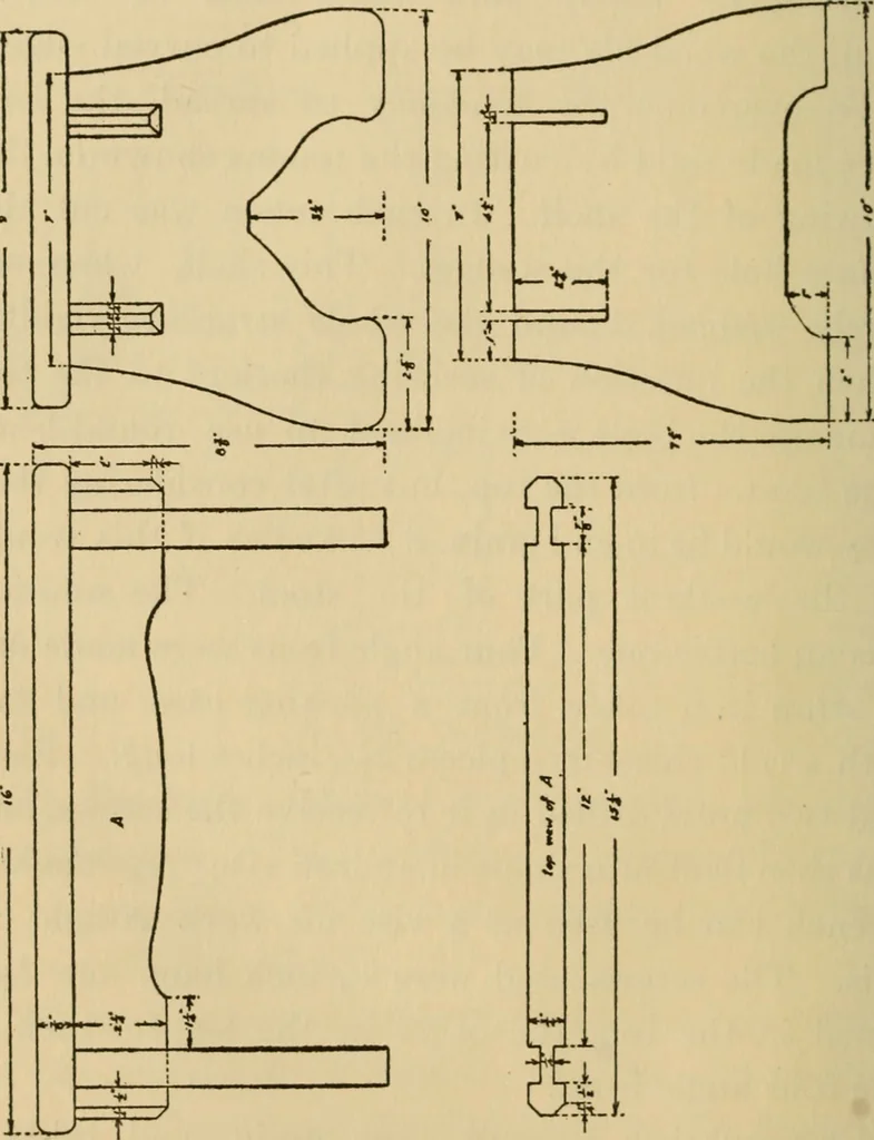 An illustration from Carpentry and woodwork, 1911, leaf 325