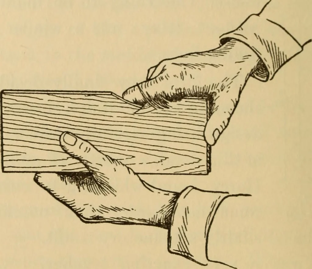 An illustration from Carpentry and woodwork, 1911, leaf 35