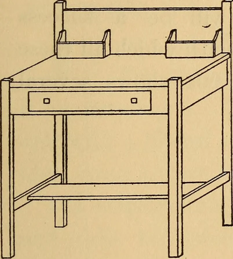 An illustration from Carpentry and woodwork, 1911, leaf 406