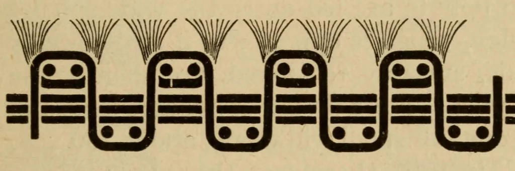 An illustration from Carpets, 1919, leaf 67