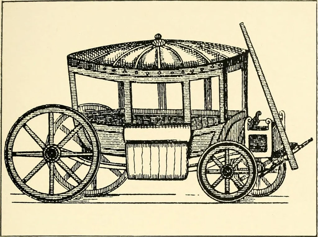 An illustration from Carriages & coaches : their history & their evolution, 1912, leaf 132