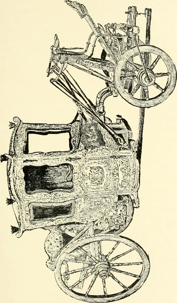 An illustration from Carriages & coaches : their history & their evolution, 1912, leaf 180
