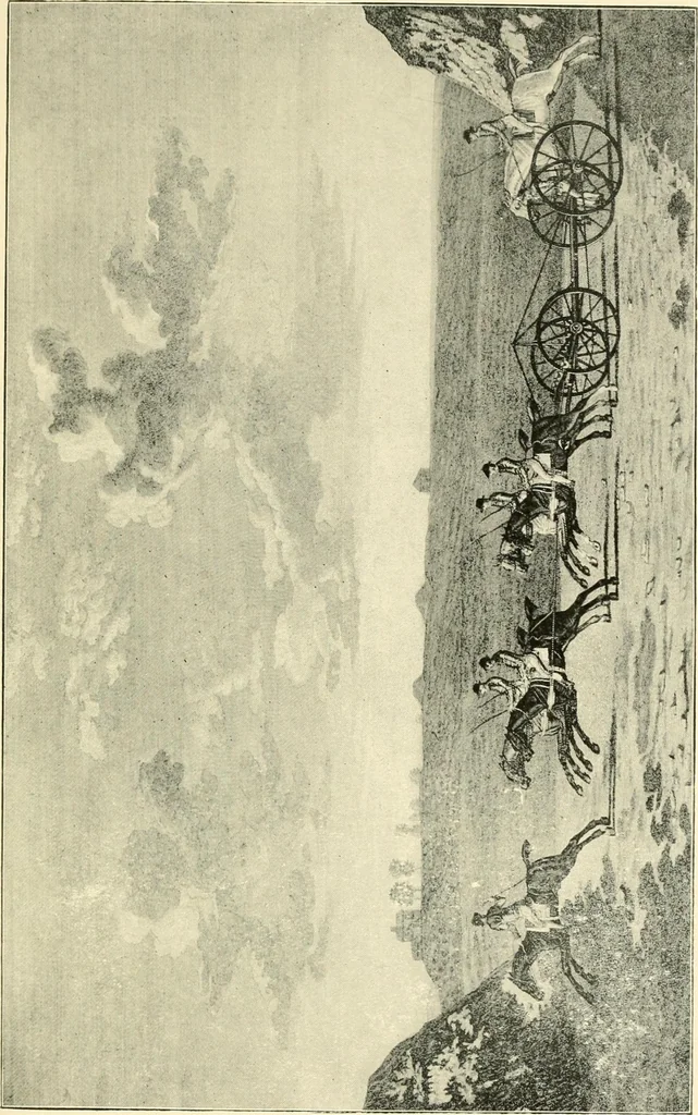 An illustration from Carriages & coaches : their history & their evolution, 1912, leaf 222