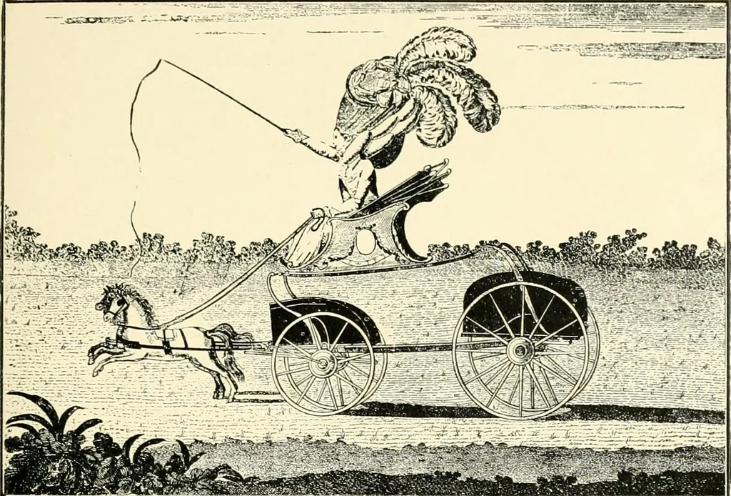 An illustration from Carriages & coaches : their history & their evolution, 1912, leaf 230