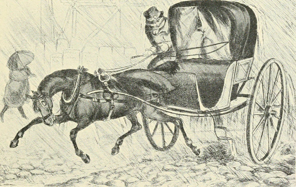 An illustration from Carriages & coaches : their history & their evolution, 1912, leaf 296