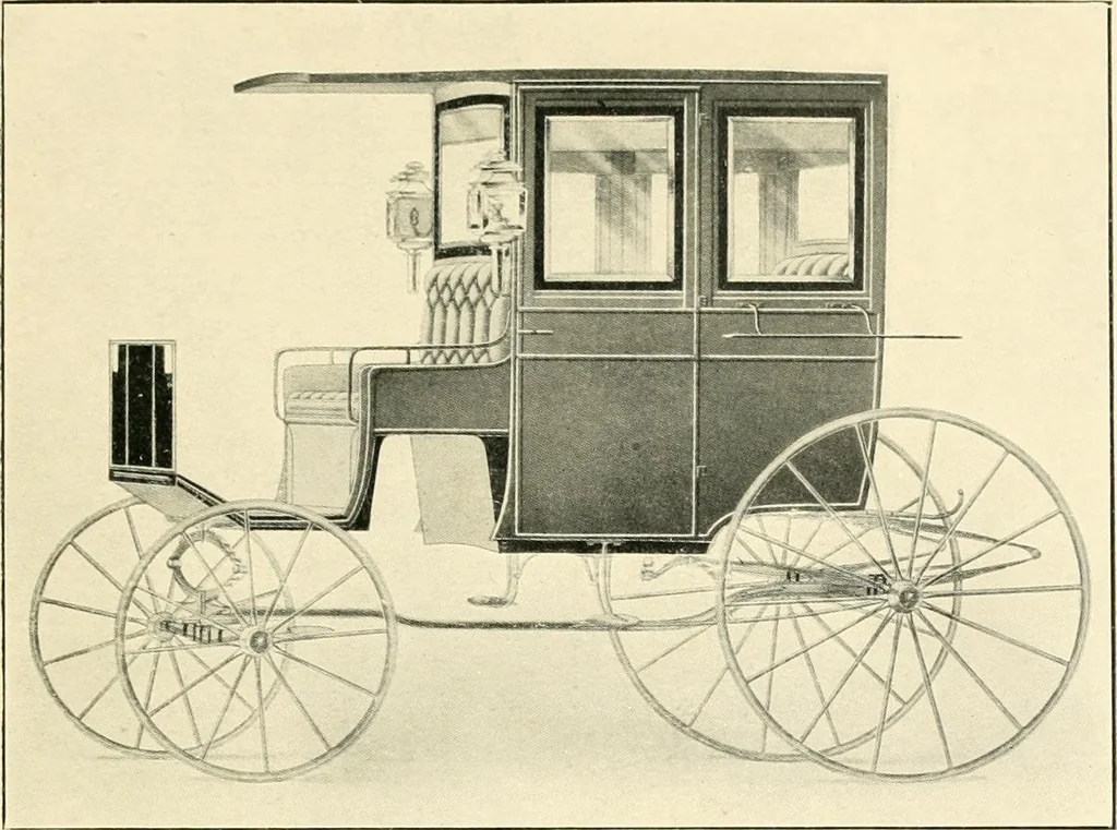 An illustration from Carriages & coaches : their history & their evolution, 1912, leaf 336
