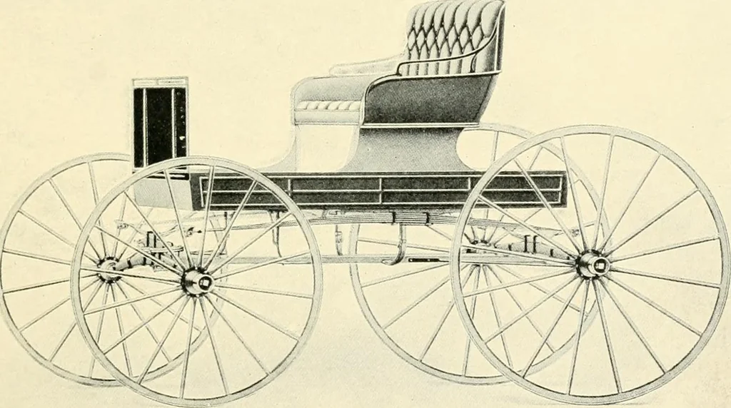 An illustration from Carriages & coaches : their history & their evolution, 1912, leaf 336