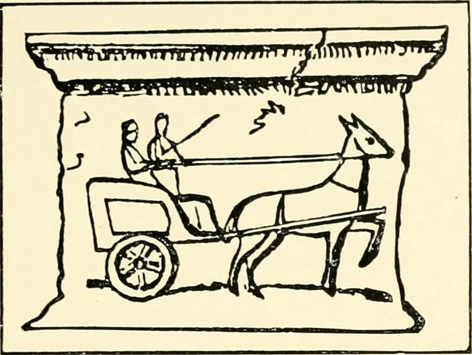 An illustration from Carriages & coaches : their history & their evolution, 1912, leaf 38