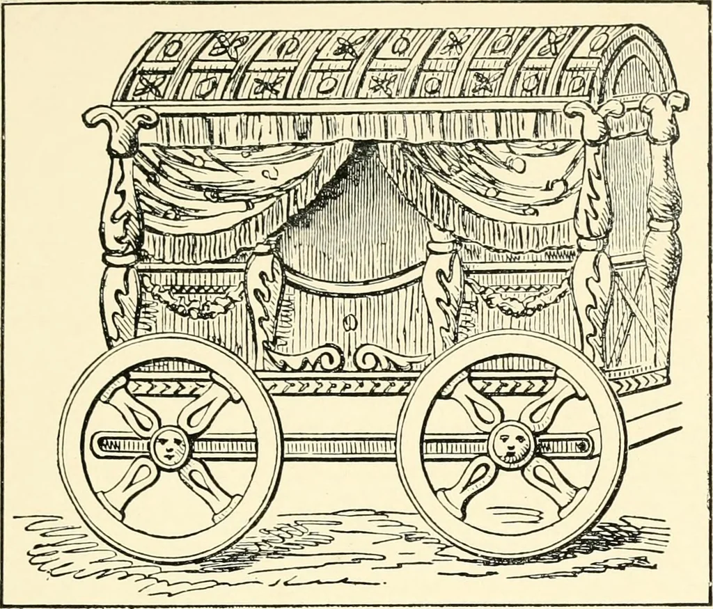 An illustration from Carriages & coaches : their history & their evolution, 1912, leaf 42